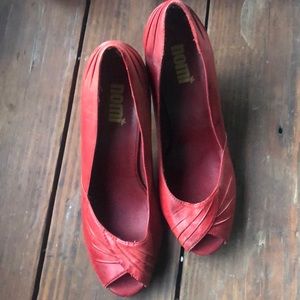 Red leather Nomi High heels